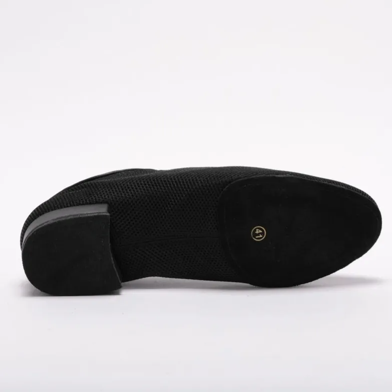 20M102- Men's Unique, Breathable Micro fibre and Leather, Spilt Sole, 1 Inch Standard Heel, Dance Shoe.