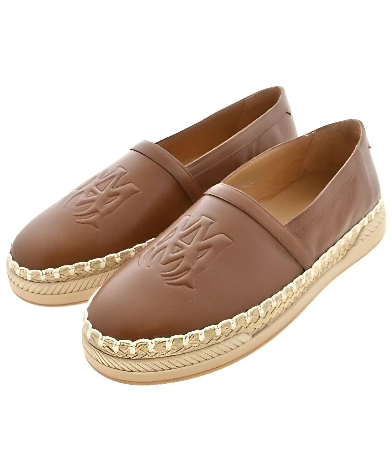 AMIRI - MA Logo-Embroidered Leather-Trimmed Canvas Espadrilles - Brown