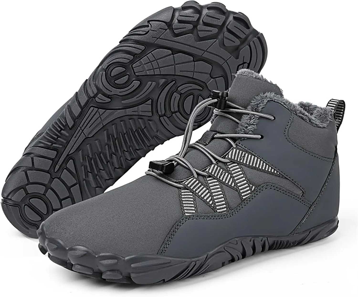 Barefoot Shoes Men Women Wide Toe Box Winter Cross Trainer Minimalist Zero Drop Sole Cotton Boots Sneakers