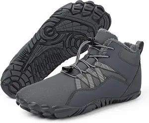 Barefoot Shoes Men Women Wide Toe Box Winter Cross Trainer Minimalist Zero Drop Sole Cotton Boots Sneakers