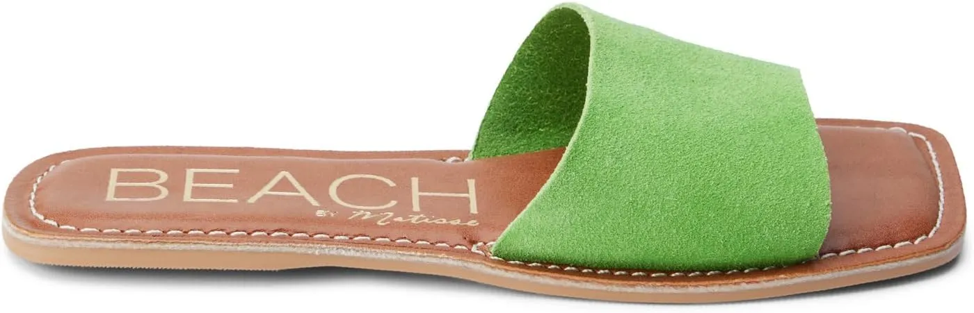 BEACH by Matisse Womens Bali Slide Flat Casual Sandals Casual - Brown