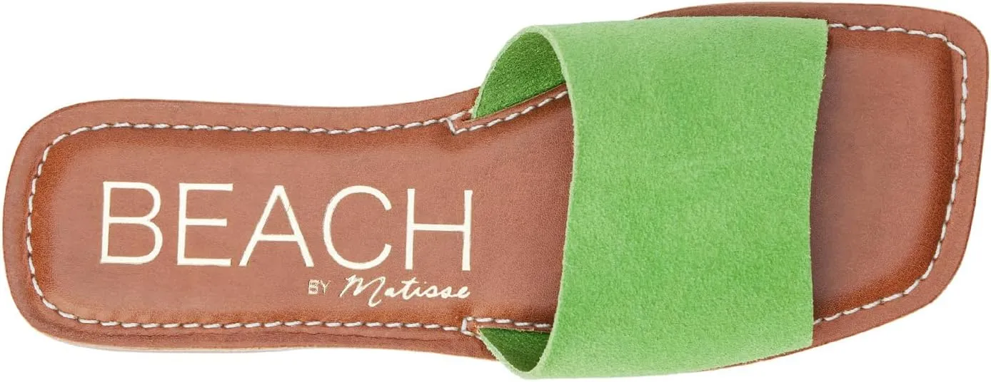 BEACH by Matisse Womens Bali Slide Flat Casual Sandals Casual - Brown
