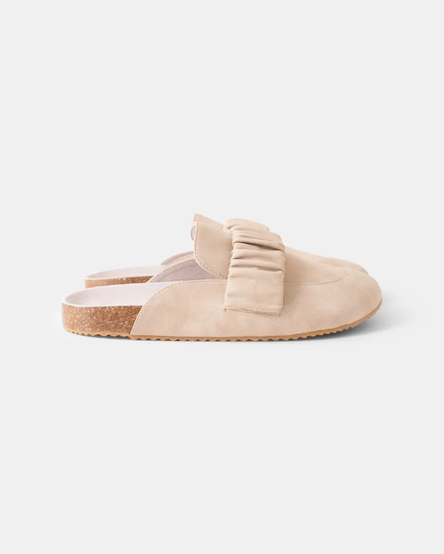 Bell Leather Mule STONE