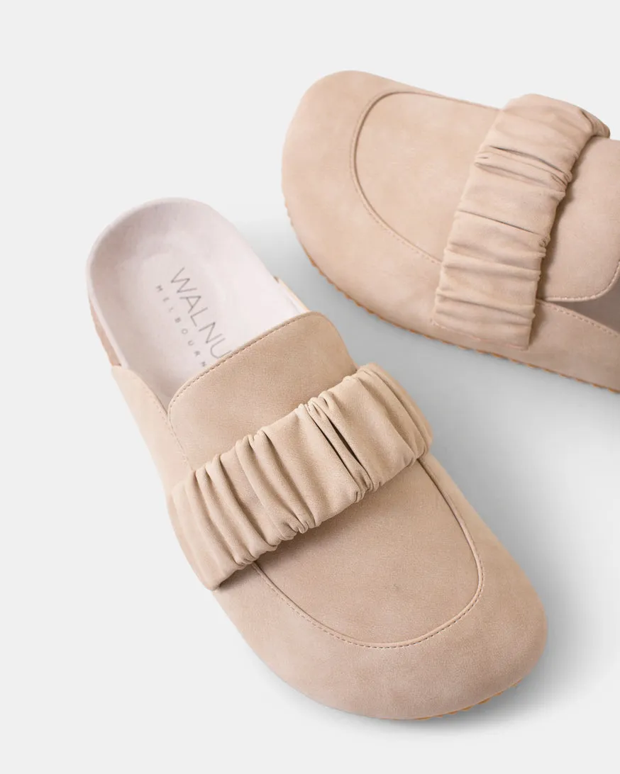 Bell Leather Mule STONE