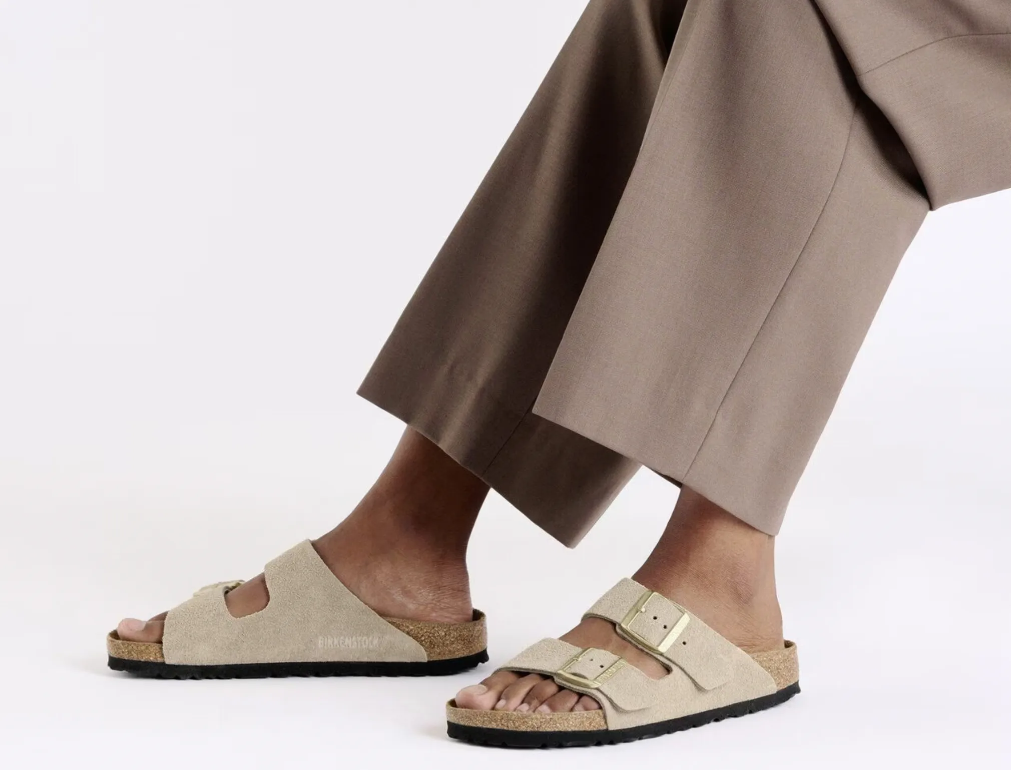 Birkenstock Arizona Suede Sandcastle Sandals