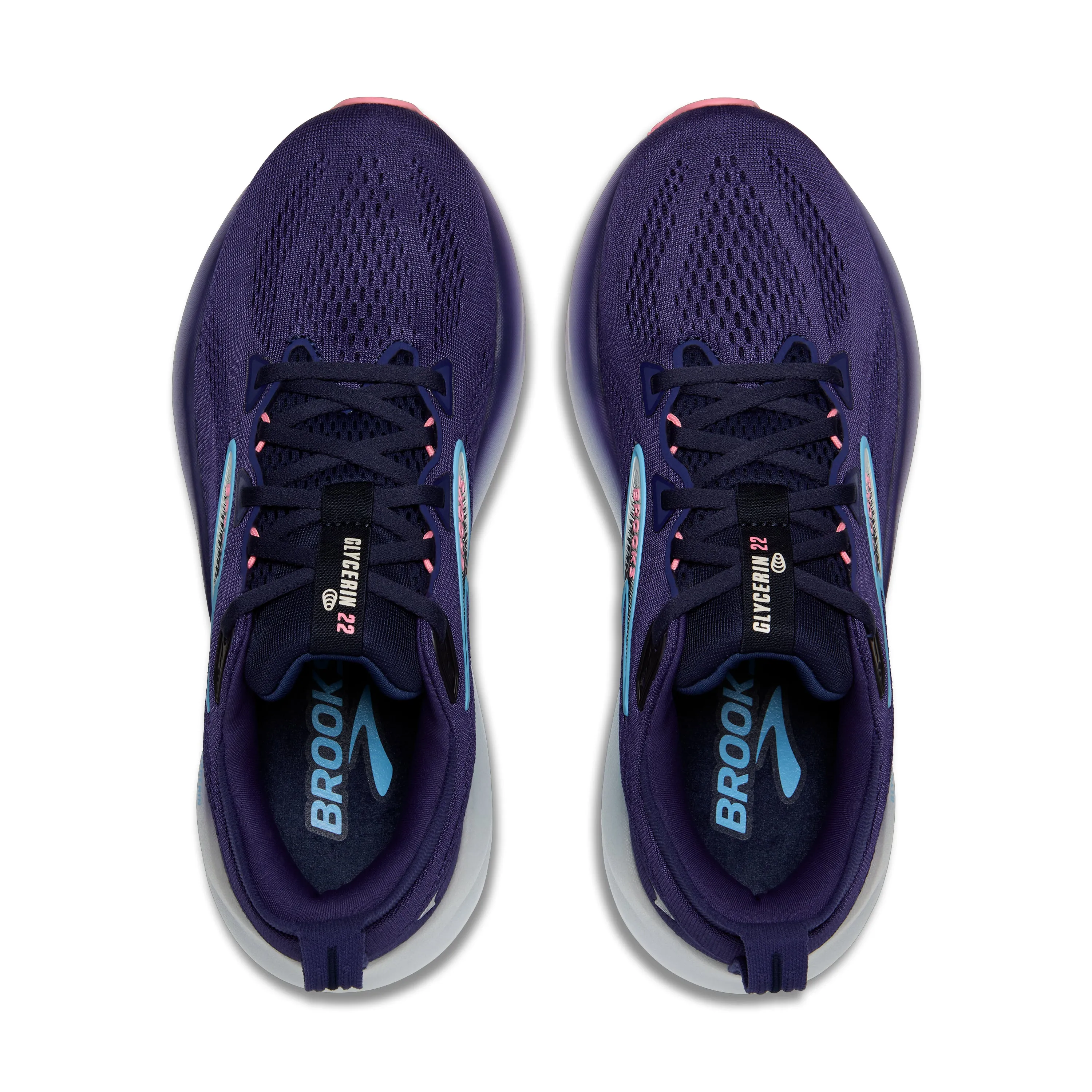 Brooks | Glycerin 22 | Women's | Blue Ribbon/Peacoat/Dianthus