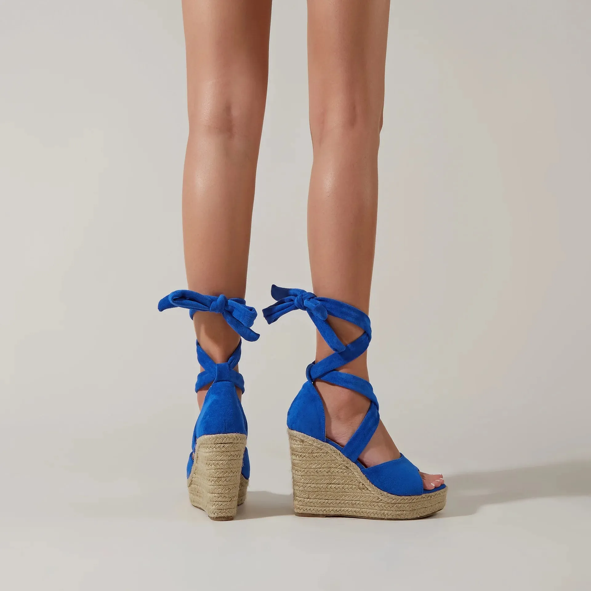 Calista Ankle Wrap Espadrille Wedges