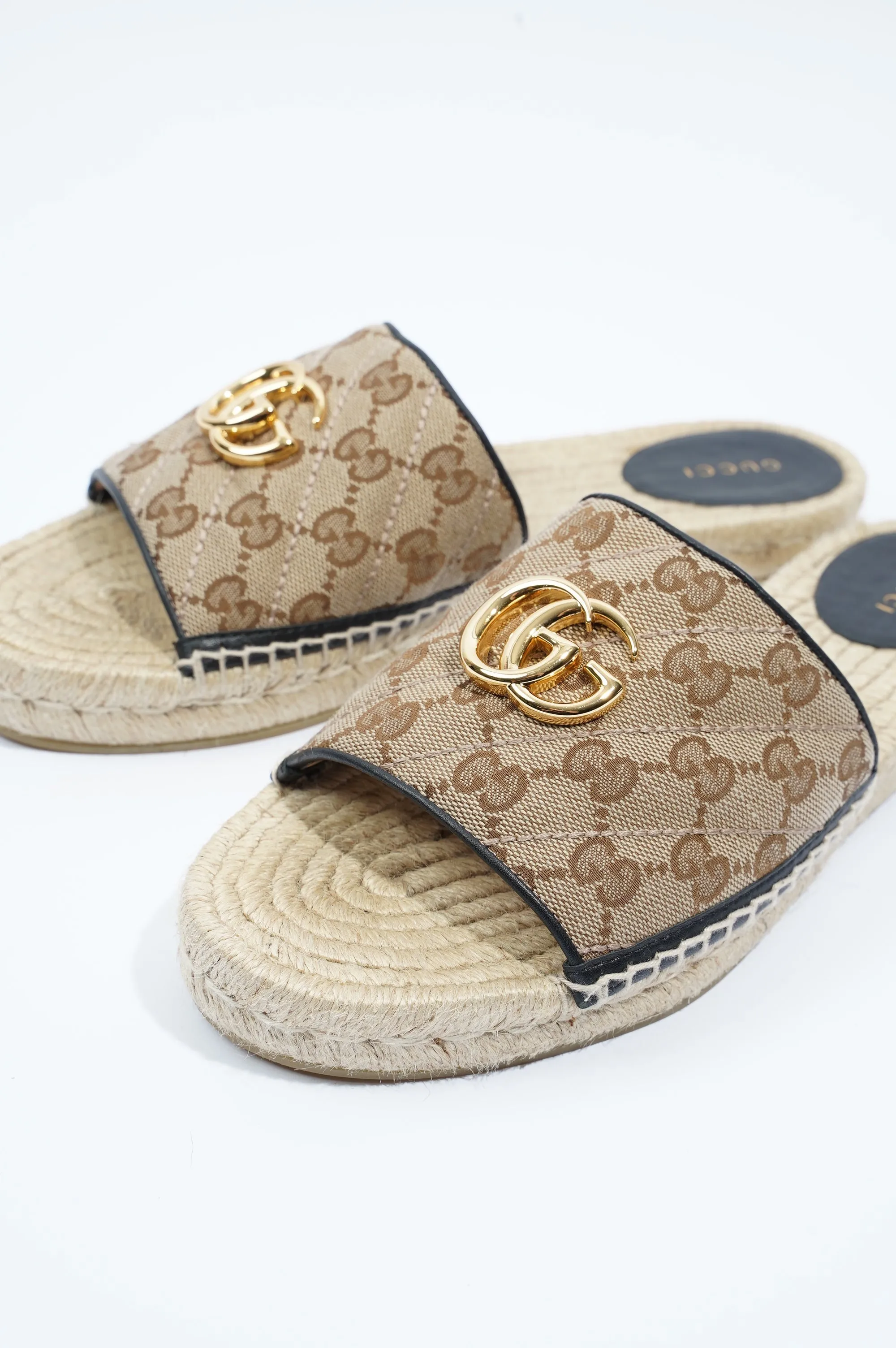 Canvas Quick resolution Gucci Espadrille Womens 41 Matelasse Supreme GG 8 / UK Sandal EU Affordable luxury
