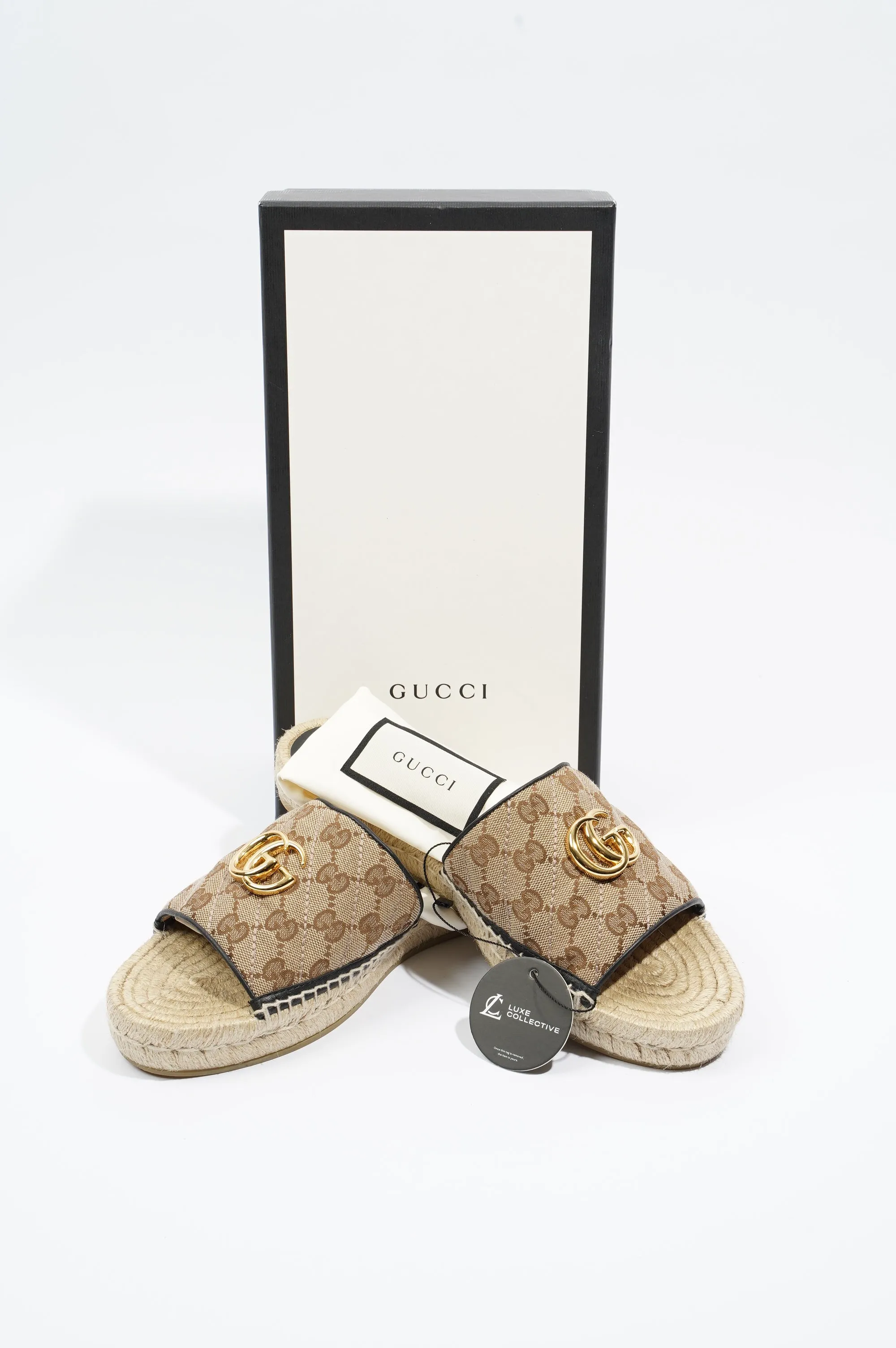 Canvas Quick resolution Gucci Espadrille Womens 41 Matelasse Supreme GG 8 / UK Sandal EU Affordable luxury