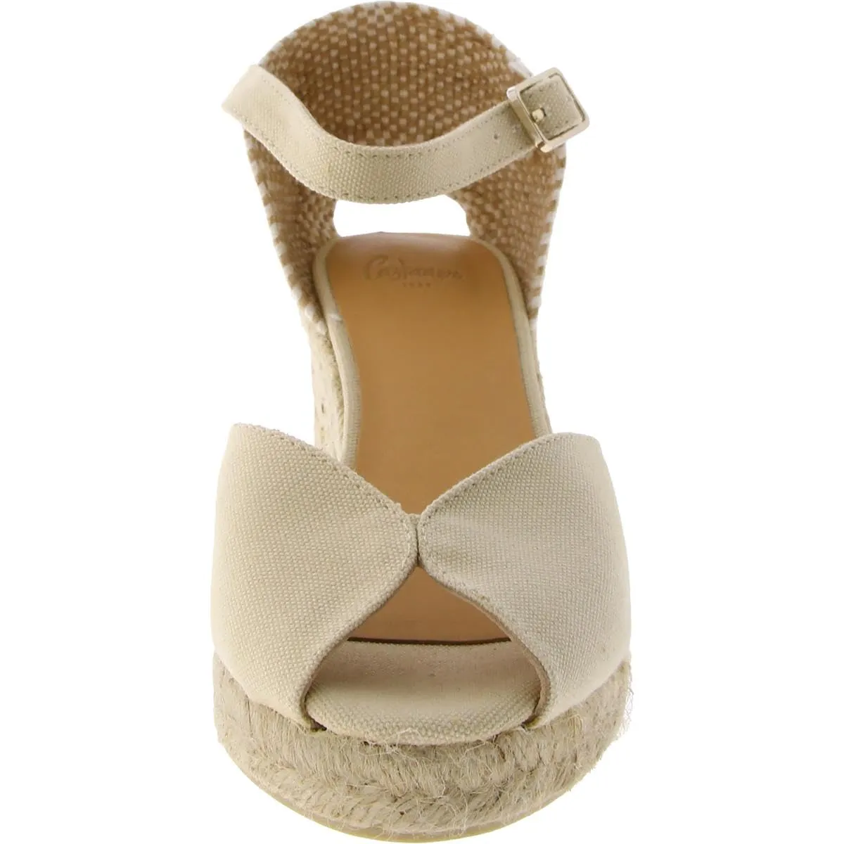 CASTANER Women's Bianca 60 mm Wedge Espadrille Platform, Ivory, 8