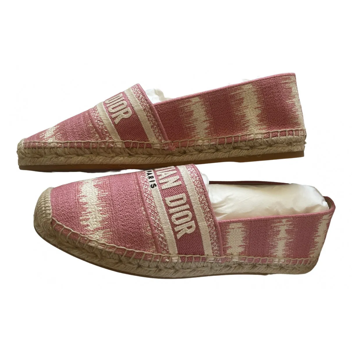 Christian Dior Embroidered D-Stripes Granville Espadrille