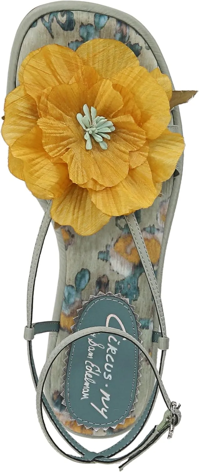 Circus NY by Sam Edelman Women's Olana Flower Flat Sandal