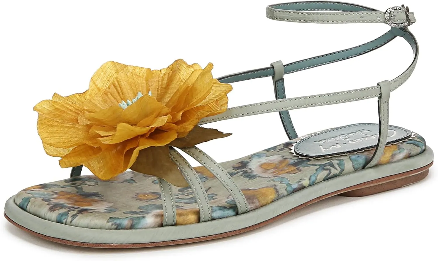 Circus NY by Sam Edelman Women's Olana Flower Flat Sandal