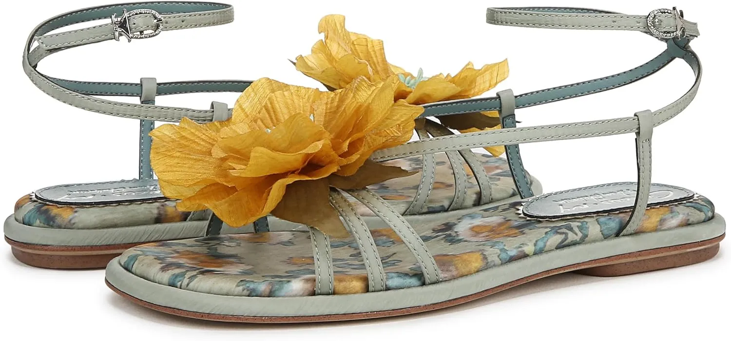 Circus NY by Sam Edelman Women's Olana Flower Flat Sandal