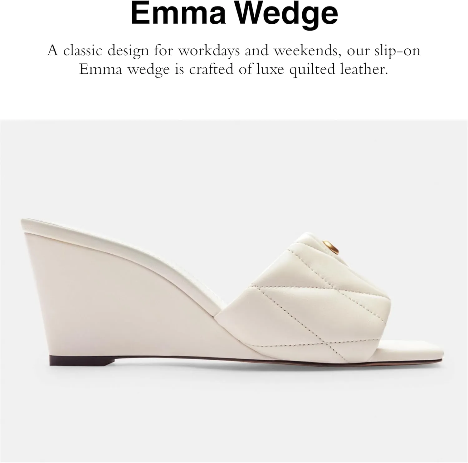 Coach Women's Emma Wedge Sandal
