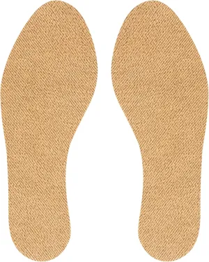 Cotton Flat Shoe Insert for Sandals & Sockless Shoes, Comfortable Shoe Insoles with Sweat-Absorbent Natural Fiber & Non-Slip Silicone Grip, Narrow-Cut Shoe Inserts for Women, Brown, Size 40 - SoxsolS