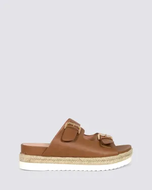 DENMARK PLATFORM SANDALS TAN