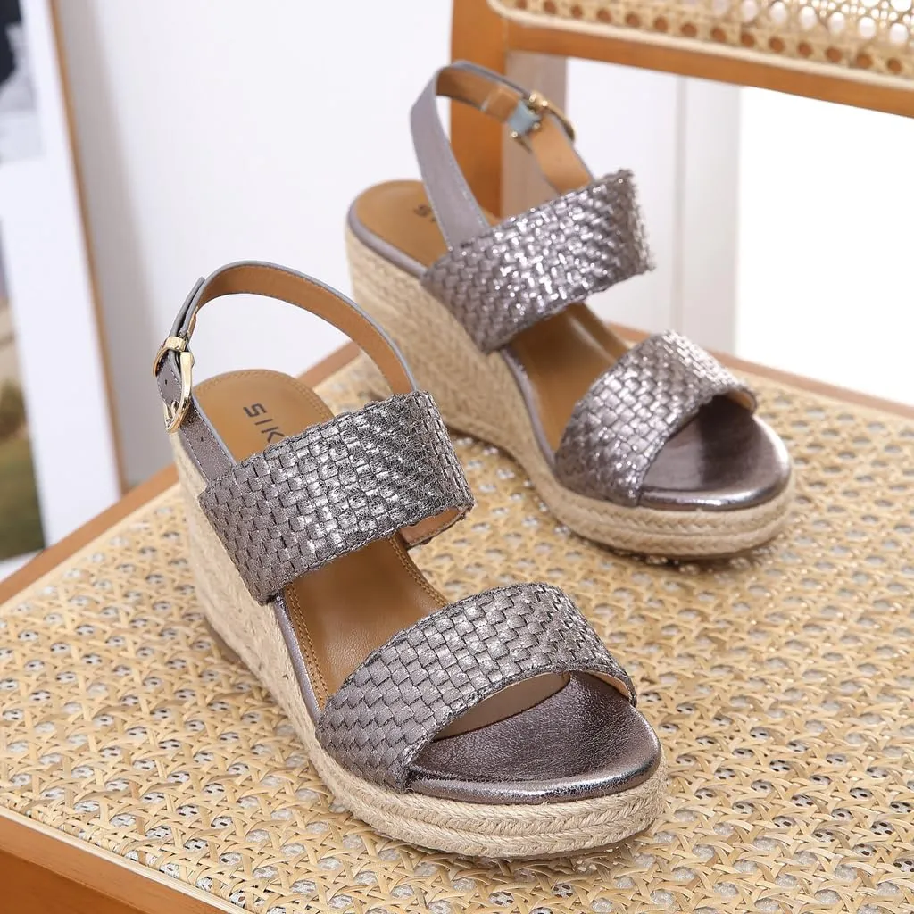 Espadrille Wedge Sandals for Women Open Toe Slingback Platform High Heels Summer Beach Dressy Sandal