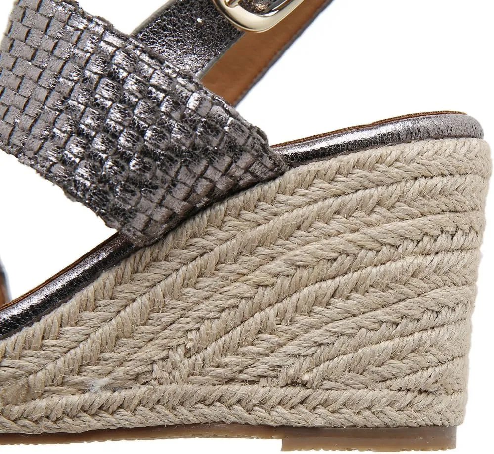 Espadrille Wedge Sandals for Women Open Toe Slingback Platform High Heels Summer Beach Dressy Sandal
