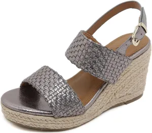 Espadrille Wedge Sandals for Women Open Toe Slingback Platform High Heels Summer Beach Dressy Sandal