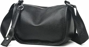 FALAN MULE Small Crossbody Bag for Women Trendy Design Genuine Leather Shoulder Handbags with Adjustable Strap