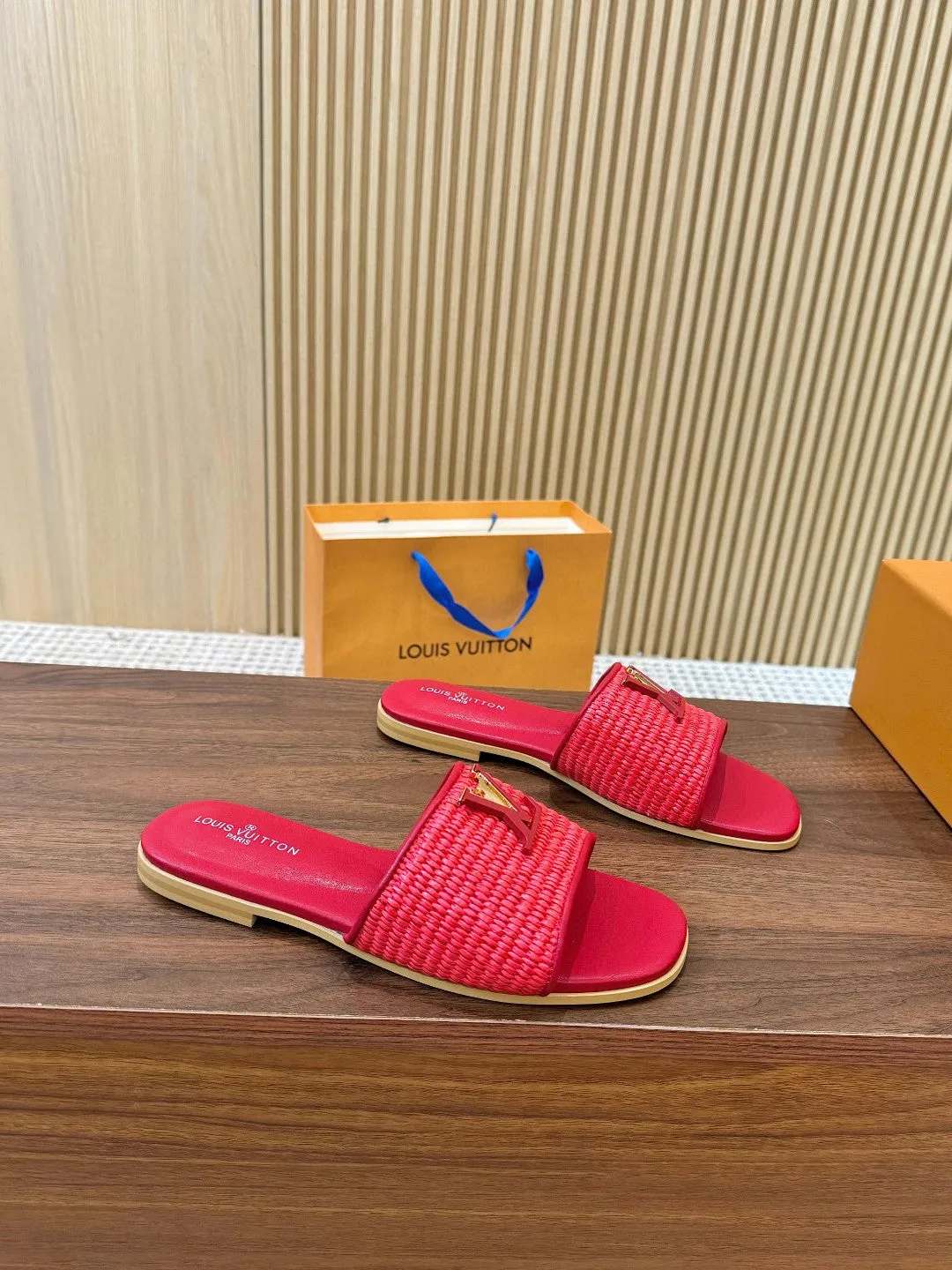 Flat Mule Revival Louis Time-saving Limited-stock deal Vuitton