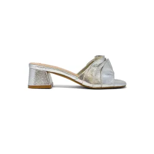 Frances Metallic Block Heel Sandals
