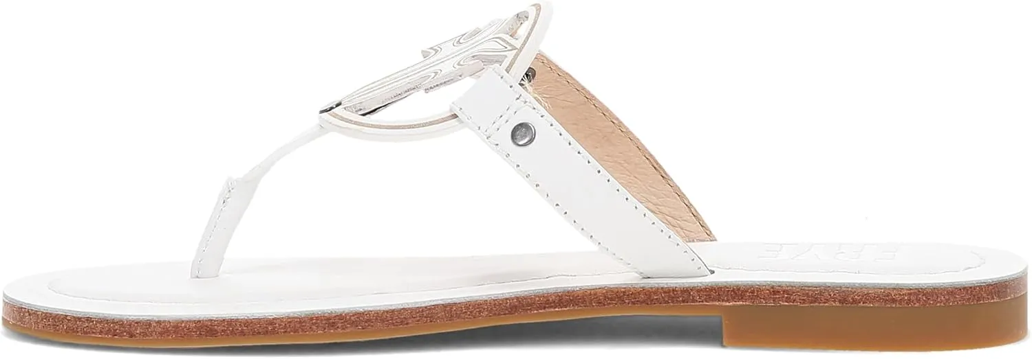 Frye Taylor Logo Sandal - Women's Premium Leather Sandal, Comfortable Slip-On Design, Casual Chic Footwear for Everyday Wear