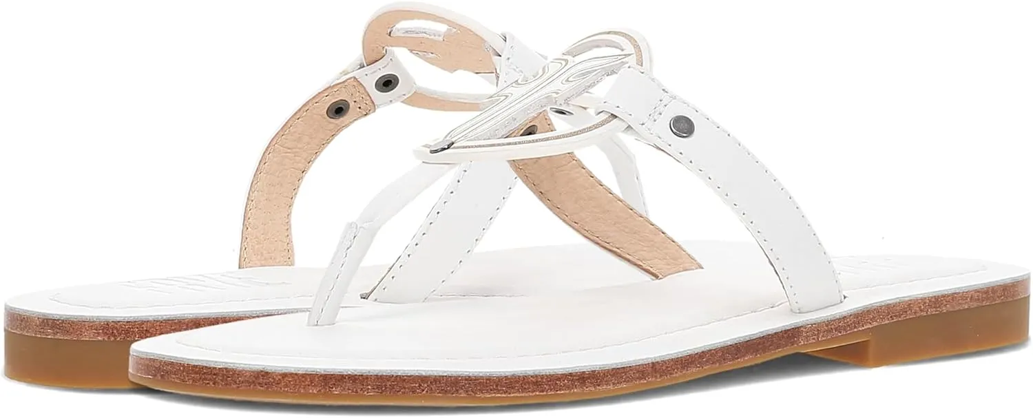 Frye Taylor Logo Sandal - Women's Premium Leather Sandal, Comfortable Slip-On Design, Casual Chic Footwear for Everyday Wear