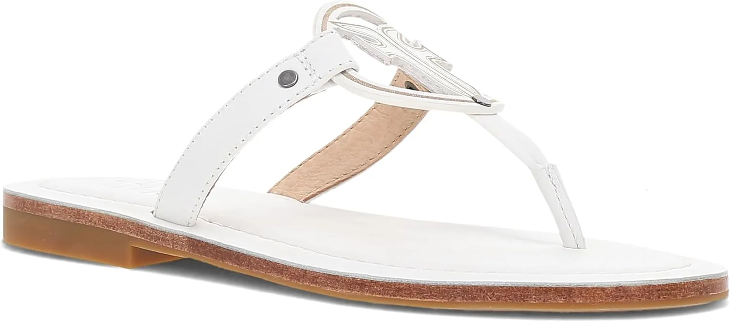 Frye Taylor Logo Sandal - Women's Premium Leather Sandal, Comfortable Slip-On Design, Casual Chic Footwear for Everyday Wear