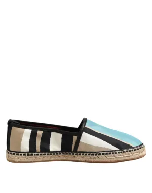 Gabbana Flat Canvas Artistic Dolce Multicolor Complete range Shoes Espadrille & Stripes