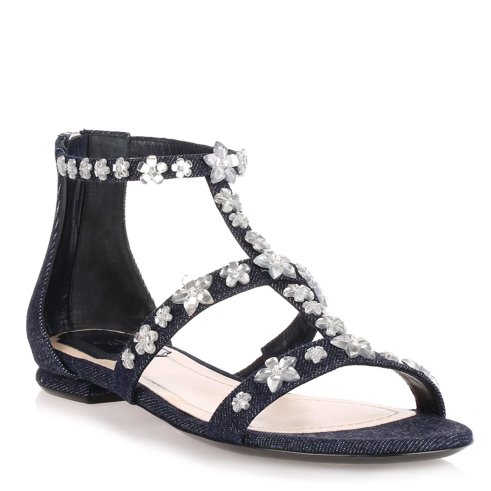 Garland Blue Denim flat sandal