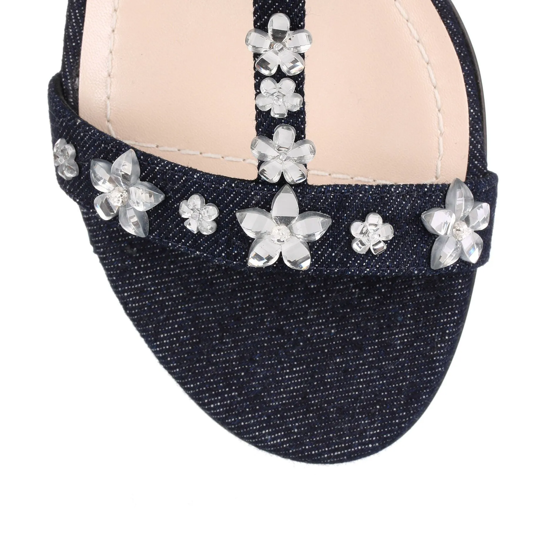 Garland Blue Denim flat sandal