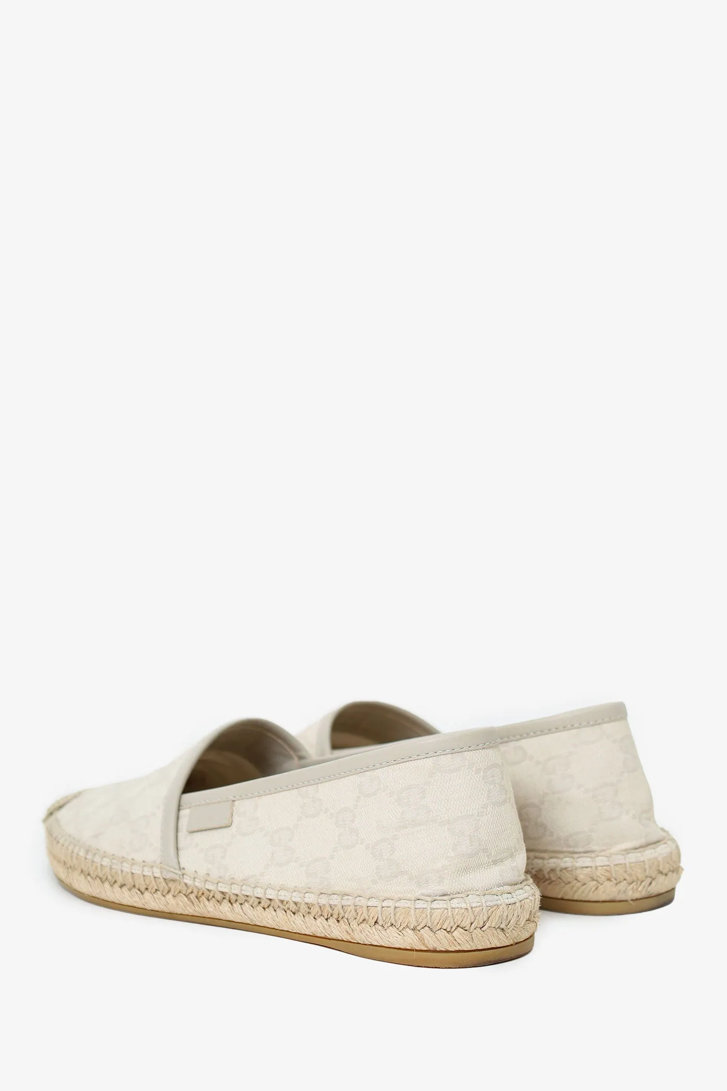 Gucci Cream Gucci Canvas Espadrilles Size 39.5