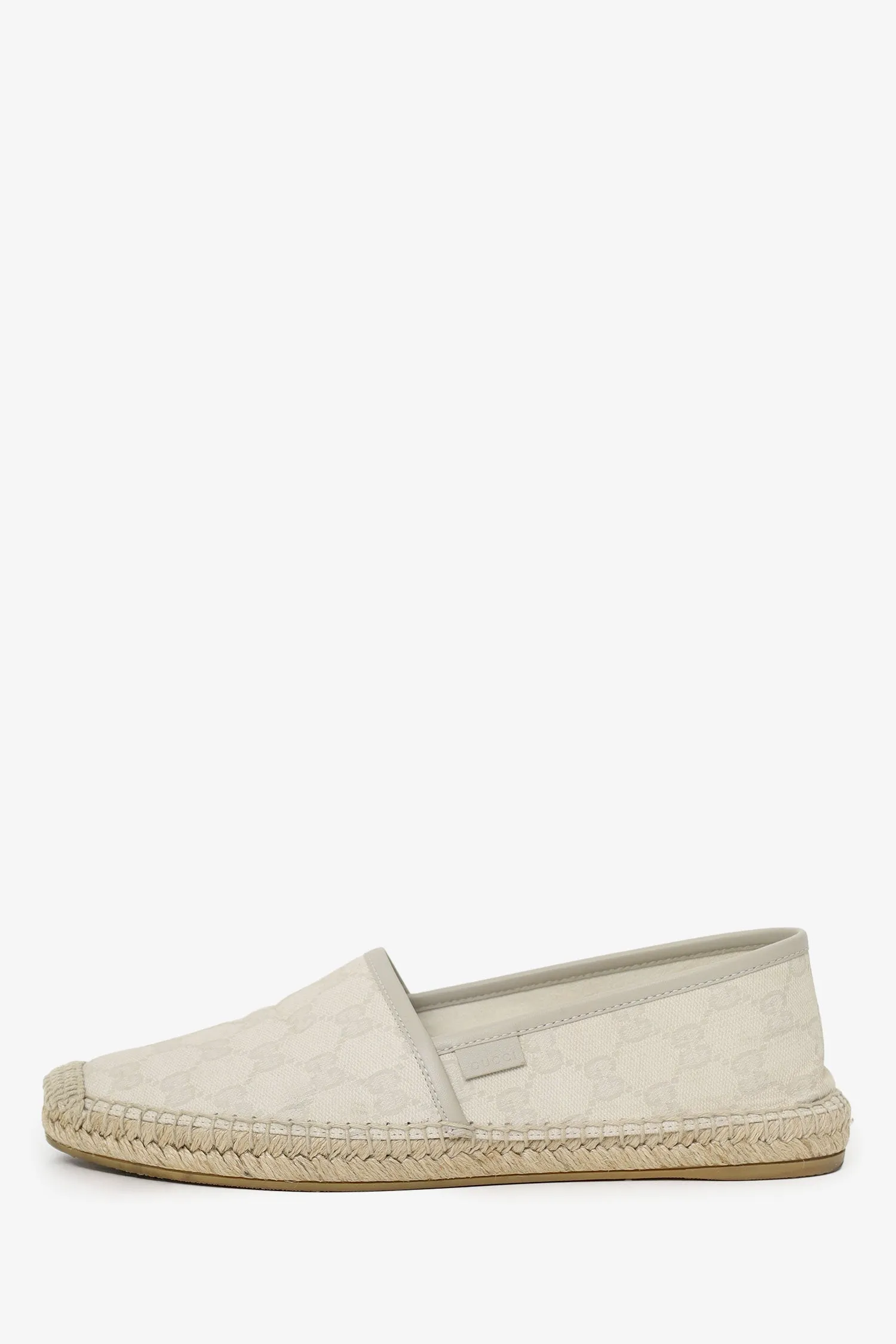 Gucci Cream Gucci Canvas Espadrilles Size 39.5
