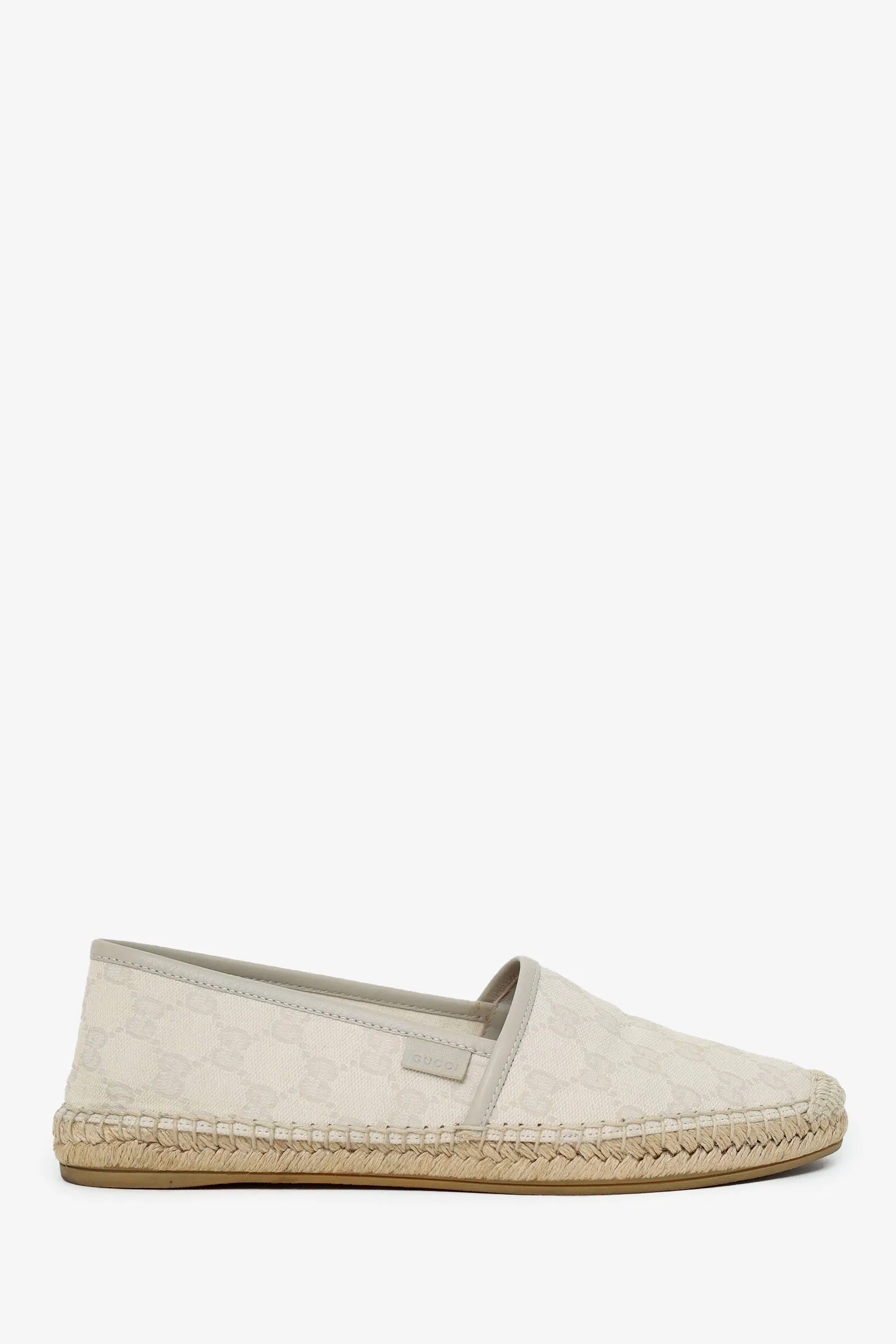 Gucci Cream Gucci Canvas Espadrilles Size 39.5