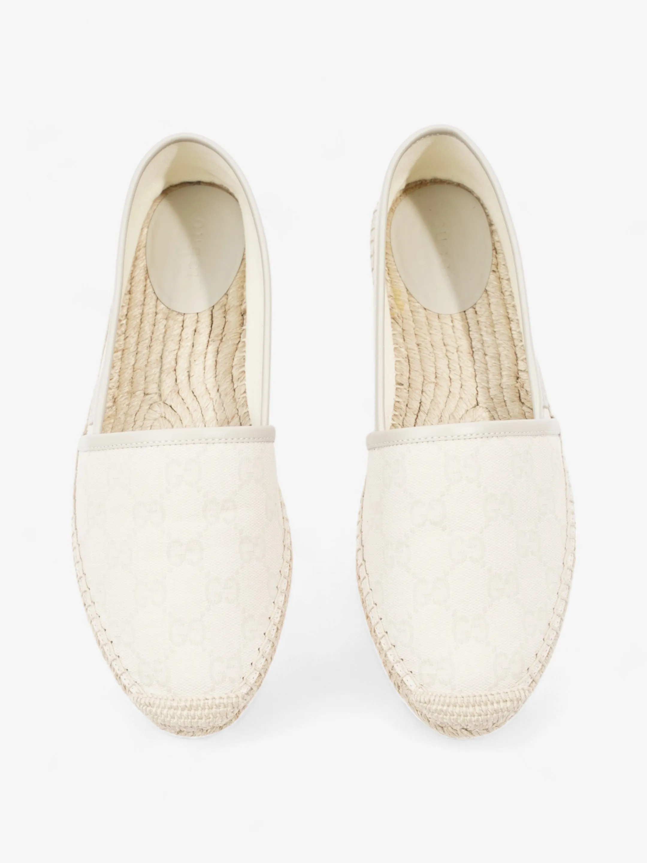 Gucci GG Espadrille Beige  Canvas EU 39 UK 6