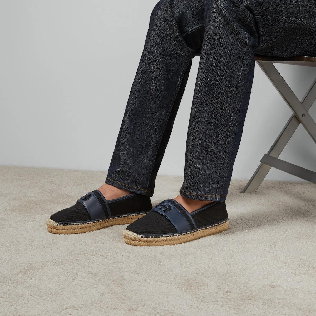Gucci Interlocking G Espadrille Flats