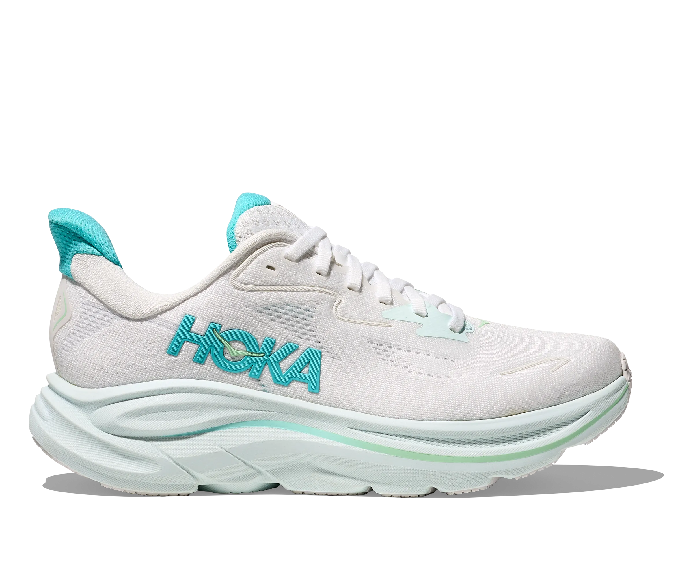 Hoka Womens Clifton 10 - White/Cielo Blue (1162031-WTCL)