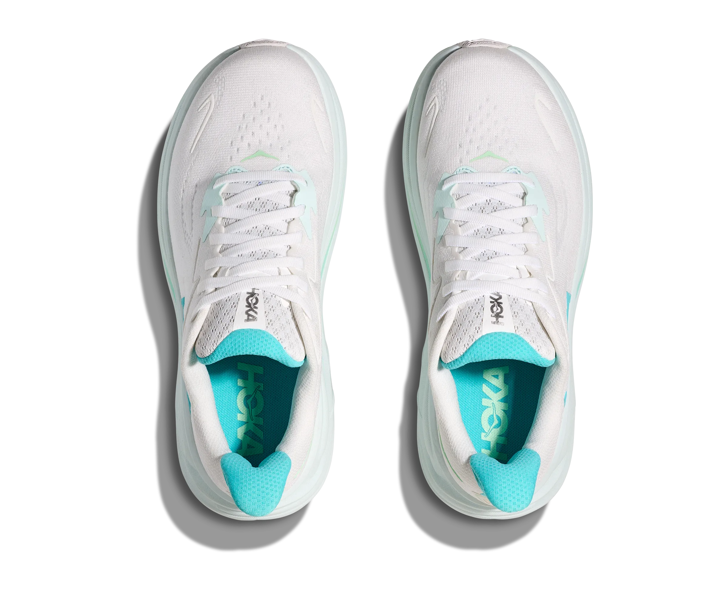 Hoka Womens Clifton 10 - White/Cielo Blue (1162031-WTCL)
