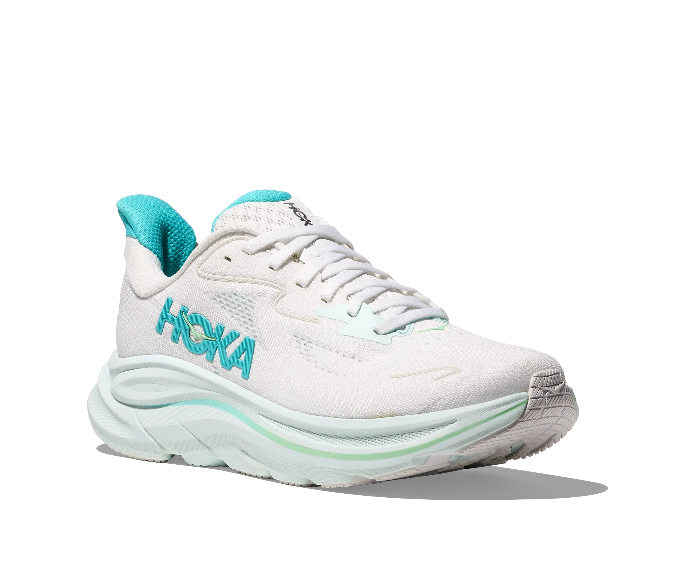 Hoka Womens Clifton 10 - White/Cielo Blue (1162031-WTCL)