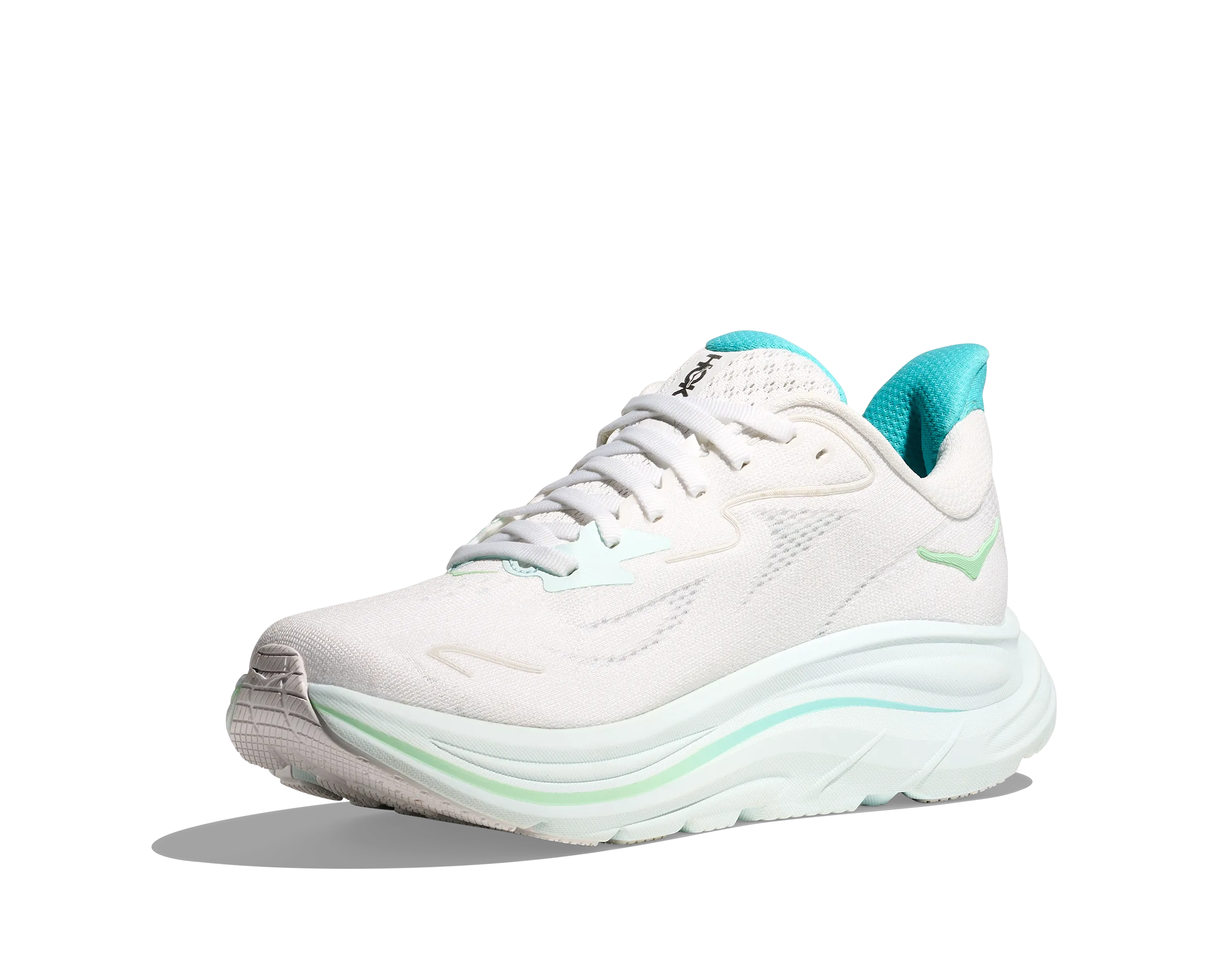Hoka Womens Clifton 10 - White/Cielo Blue (1162031-WTCL)