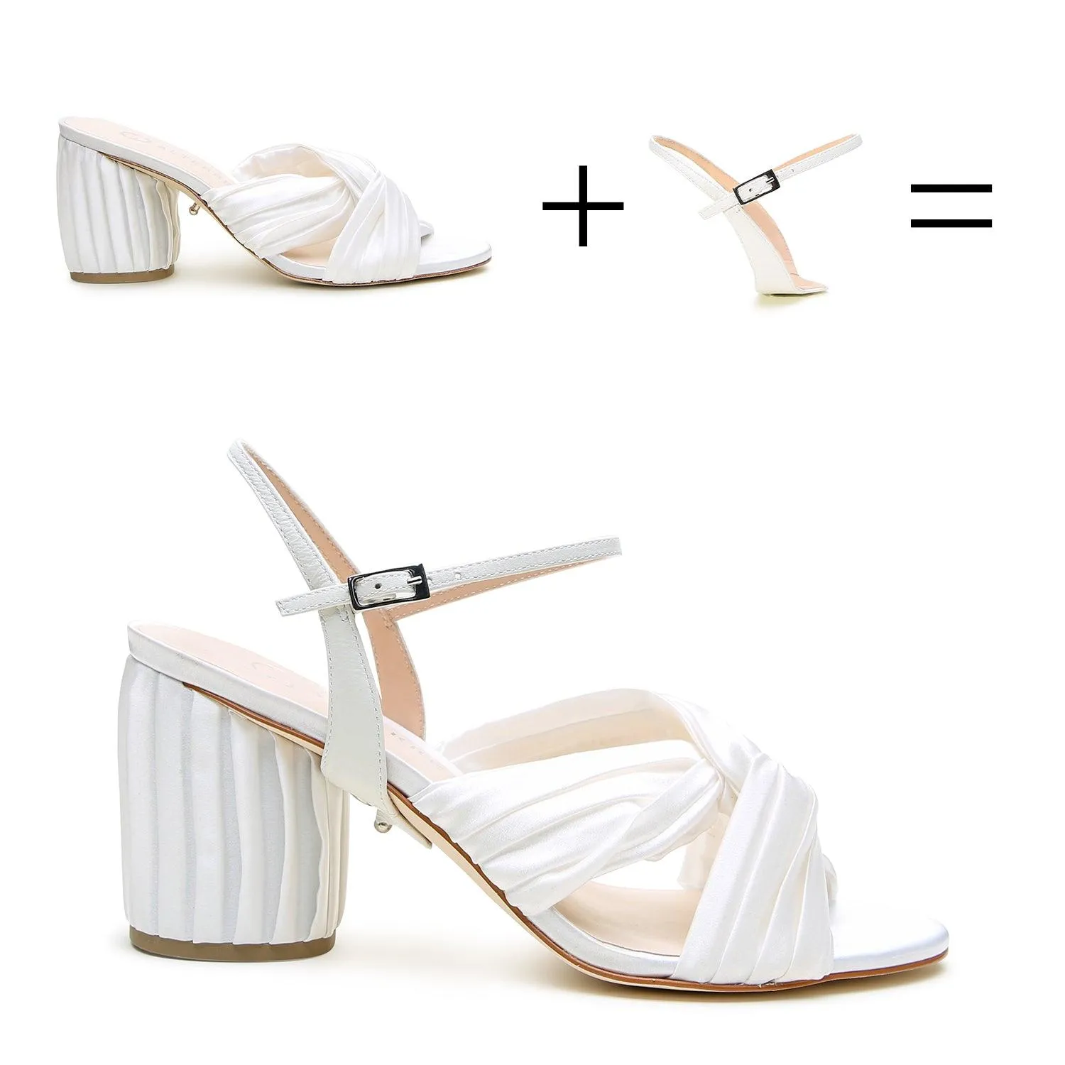 Ivory Twist Sandal   White Amal Strap