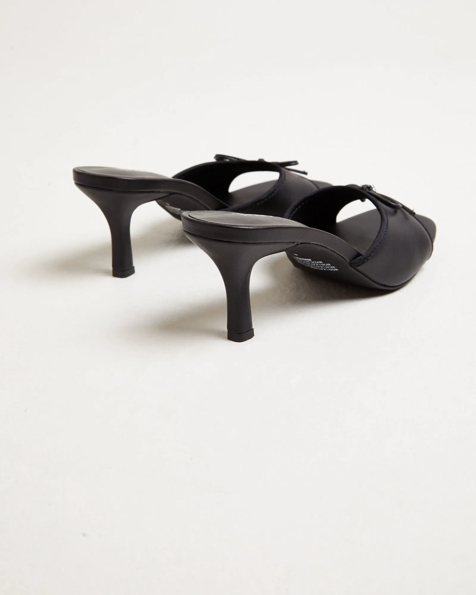 Jenner Kitten Heels in Smooth Black