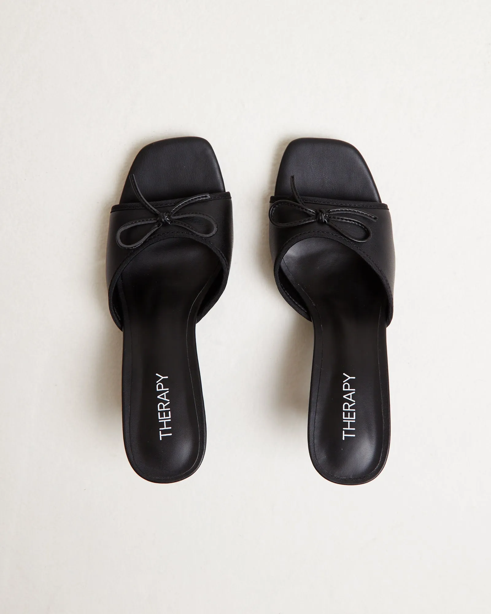 Jenner Kitten Heels in Smooth Black