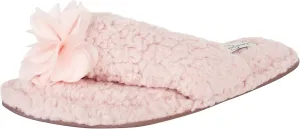 Jessica Simpson Women's Plush Marshmallow Slide-On Sandal House Slippers with Memory Foam