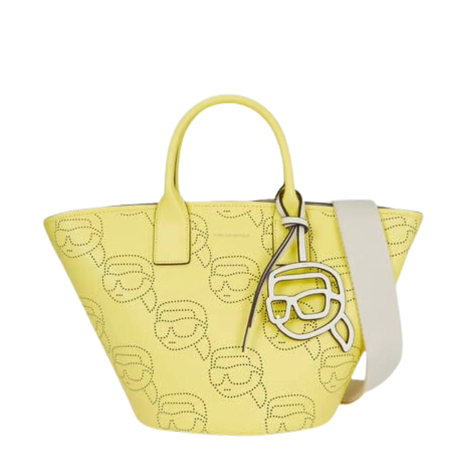 KARL LAGERFELD K/IKONIK PERFORATED TOTE BAG