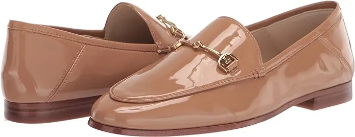 Loafers Heel Edelman Patent Professional assistance Stacked Sam Toe Slip Flats Blush On Same-day shipping Rosa Lior Almond