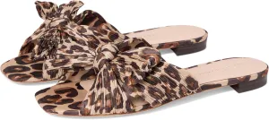 Loeffler Randall Women's Daphne Flat Sandal, Leopard 1, 7