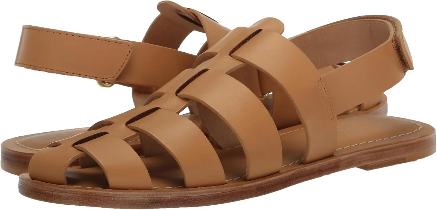 Loeffler Randall Women's Sawyer Leather Caged Flat Sandals